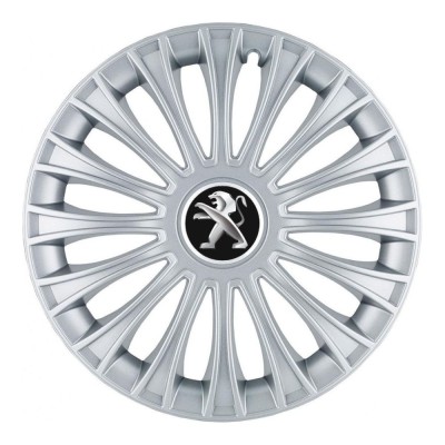 Set 4 Capace Roti, potrivite jantelor de R14, pentru Peugeot, model dino cromat foto