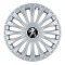 Set 4 Capace Roti, potrivite jantelor de R14, pentru Peugeot, model dino cromat