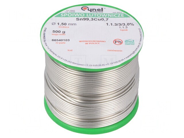 S&acirc;rmă de lipit fără plumb 1,5mm 500g