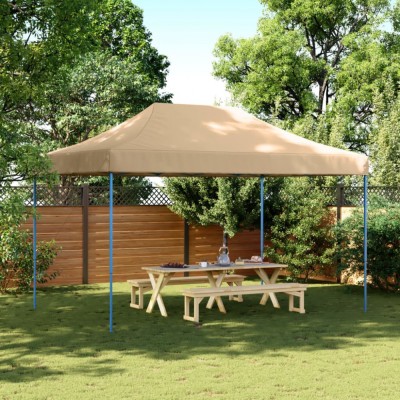 vidaXL Cort de petrecere pliabil Pop-Up, 440x292x315 cm, bej foto