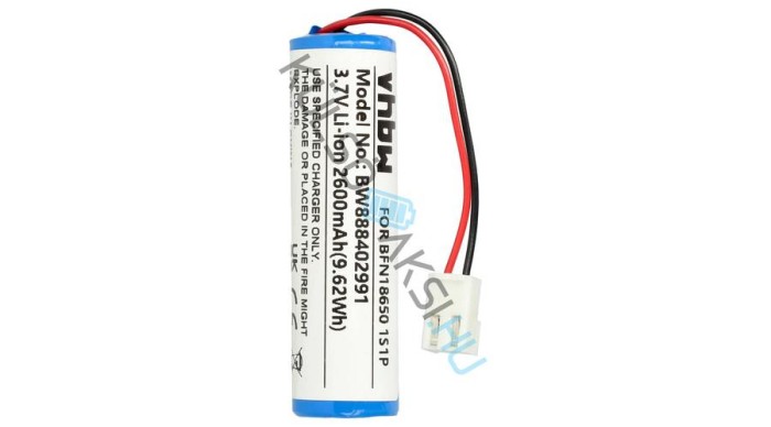 Baterie de &icirc;nlocuire Leifheit BFN18650 1S1P - 2600mAh, 3.7V, Li-Ion
