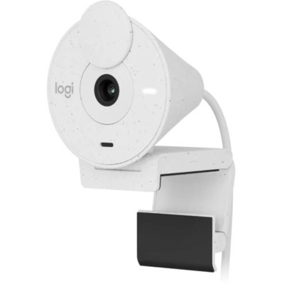 Camera web Logitech Brio 300, HD 1080p, 30 fps, Auto light correction, USB Type-C, Alb foto