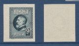 ROMANIA 1926 emisiunea Ferdinand 60 de ani - timbru 9 lei nedantelat MNH, Istorie, Nestampilat