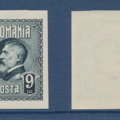 ROMANIA 1926 emisiunea Ferdinand 60 de ani - timbru 9 lei nedantelat MNH