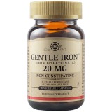 Fier cu actiune blanda Gentle Iron 20mg, 90 capsule, Solgar