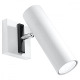 Lampă De Perete Direzione Alb Oțel 1 Bec Tub Modern De Interior
