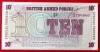 10 Pence British Armed Forces 1972 UNC, Bancnota Necirculata, Seria 6, Numismatica Europa