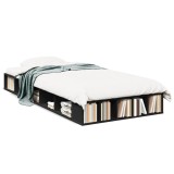 Cumpara ieftin Gossi cadru de pat, negru, 100x200 cm, lemn prelucrat