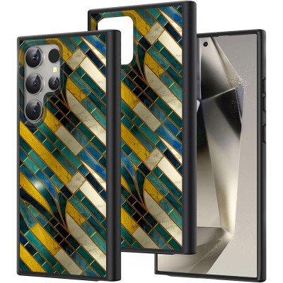 Hus&amp;Auml; pentru samsung galaxy s25 ultra, dc cobalt marble, protec&amp;Egrave;ie camer&amp;Auml;, anti&amp;Egrave;oc, design slim, galben - multicolor foto