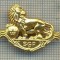 Y 606 INSIGNA - ,,SGF&quot; -GIMNASTICA- SIMBOL LEUL -SUEDIA -PENTRU COLECTIONARI