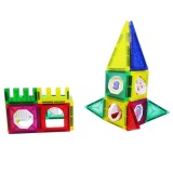 Set de Constructii Magnetice Educative pentru Copii, STEM Interactive, Cuburi Colorate pentru Dezvol