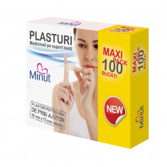 Plasturi Minut pentru rani prim ajutor Maxi pack, 100 bucati foto