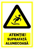 Indicator pentru atentie suprafata alunecoasa