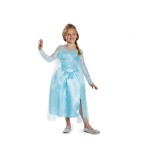 Costum carnaval Elsa - Frozen, albastru 6-8 ani (120/130)