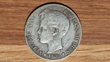 Spania - moneda de colectie istorica - 1 peseta 1900 argint 0.835 - superba !, Europa