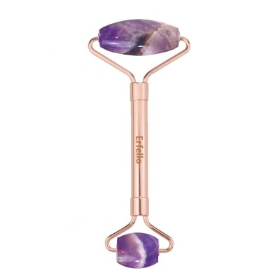 Amethyst Roller by ERFELLO pentru masaj facial si corporal, Tratament facial , Amethyst Quartz foto