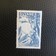 GUYANA FRANCEA 100F POSTA AERIANA SERIE MNH=51