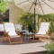 Scaune pliante 2 buc. Material crem - 2
