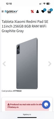Tableta Xiaomi Redmi Pad SE 11inch 256GB 8GB RAM WiFi Graphite Gray foto