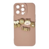 Husa compatibila cu Apple iPhone 13 Pro model Candy store 5D, Powder Pink, Silicon, TPU, Viceversa, Transparent, Carcasa