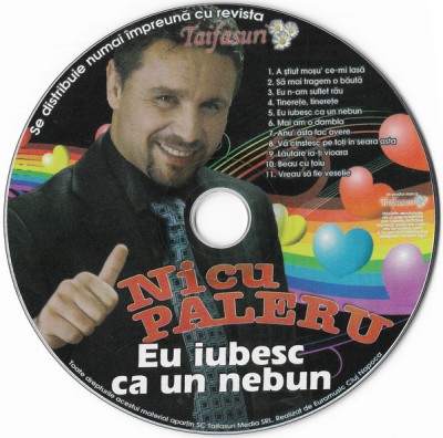 CD Nicu Paleru &amp;lrm;&amp;ndash; Eu Iubesc Ca Un Nebun, original foto