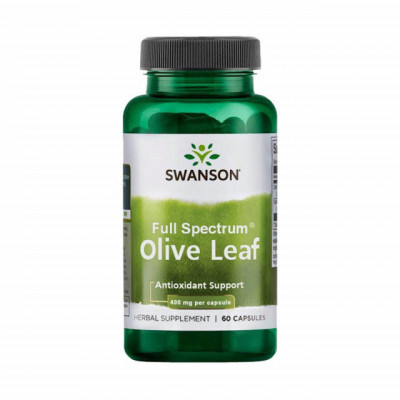 Olive Leaf (Frunza de Maslin) 400 miligrame 60 capsule Swanson foto