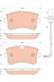 TRW GDB1866 set placute frana,frana disc