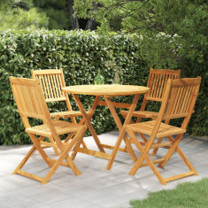 Set mobilier gradina, pliabil, 5 piese, lemn masiv acacia GartenMobel Dekor