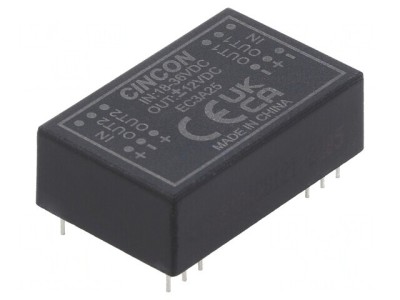 Convertor DC/DC 3W 18-36V In 12V Out -12V Out THT EC3A25 foto