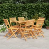 Cumpara ieftin Set mobilier de grădină, 7 piese, lemn masiv de tec