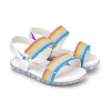 Sandale Fete Bibi Baby Soft Rainbow 27 EU, Alb, BIBI Shoes
