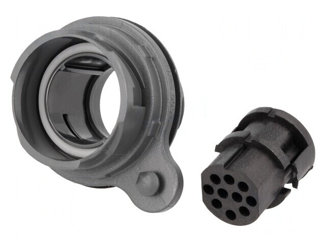 Conector Circular Mamă 10PIN fără Contacte UL94V-0