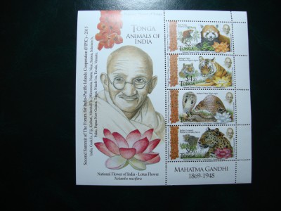 TONGA BLOC FAUNA MNH foto