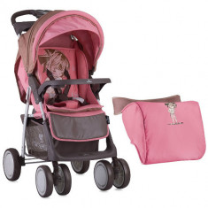 Carucior Sport Foxy cu Acoperitoare de Picioare 2018 Beige &amp;amp; Pink Girl foto