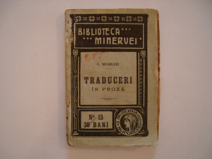 Traduceri in proza - C. Negruzzi (1908)