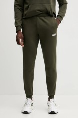 Puma pantaloni de trening culoarea verde, cu imprimeu, 684713