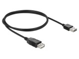 Cablu USB 2.0 DELOCK 83370, USB A bilateral aurit 1m