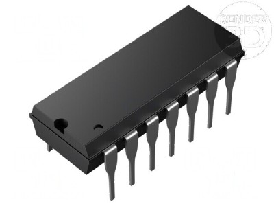 Poten&amp;Aring;&amp;pound;iometru digital 10k&amp;Icirc;&amp;copy; SPI 8bit DIP14 THT 2 canale foto
