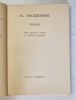 AL. MACEDONSKI , VERSURI , editie de ADRIAN MARINO , desen de MARCELA CORDESCU , COLECTIA &#039;&#039; CELE MAI FRUMOASE POEZII &#039;&#039; , NR. 94 , 1967 , FORMAT REDU