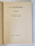 AL. MACEDONSKI , VERSURI , editie de ADRIAN MARINO , desen de MARCELA CORDESCU , COLECTIA &#039;&#039; CELE MAI FRUMOASE POEZII &#039;&#039; , NR. 94 , 1967 , FORMAT REDU