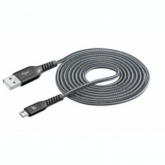 Cablu Cellularline Extreme 2M MicroUsb Negru Fast Charge foto