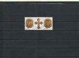 ROMANIA 2011 LP 1893 SFINTELE PASTI TRIPTIC CU VINIETA MNH NESTAMPILAT