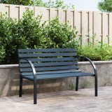 VidaXL Bancă de grădină, gri, 120 cm, lemn 47936
