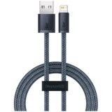 Cablu alimentare si date Baseus Dynamic Series, Fast Charging Data Cable pt. smartphone, USB la Lightning Iphone 2.4A, 1m, braided, gri