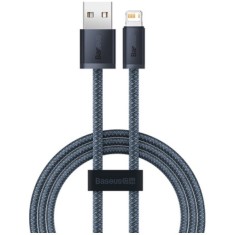 Cablu alimentare si date Baseus Dynamic Series, Fast Charging Data Cable pt. smartphone, USB la Lightning Iphone 2.4A, 1m, braided, gri