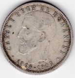 Moneda Argint Romania 1 Leu 1906 - Carol I, Moneda Veche Romaneasca