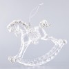 Set 2 ornamente brad Rocking Horse 12 cm