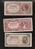 Rar! Set Ungaria 10000+100000+1000000 B (bilioane) pengo 1946, Europa