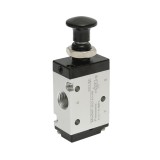 Electrovalva pneumatica 3 cai, 2 pozitii G1/4 cu maner manual