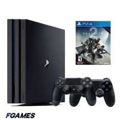 Consola Sony Playstation 4 Pro Ps4 1tb + Doua Controllere + Destiny 2 PlayStation 4, Second-Hand